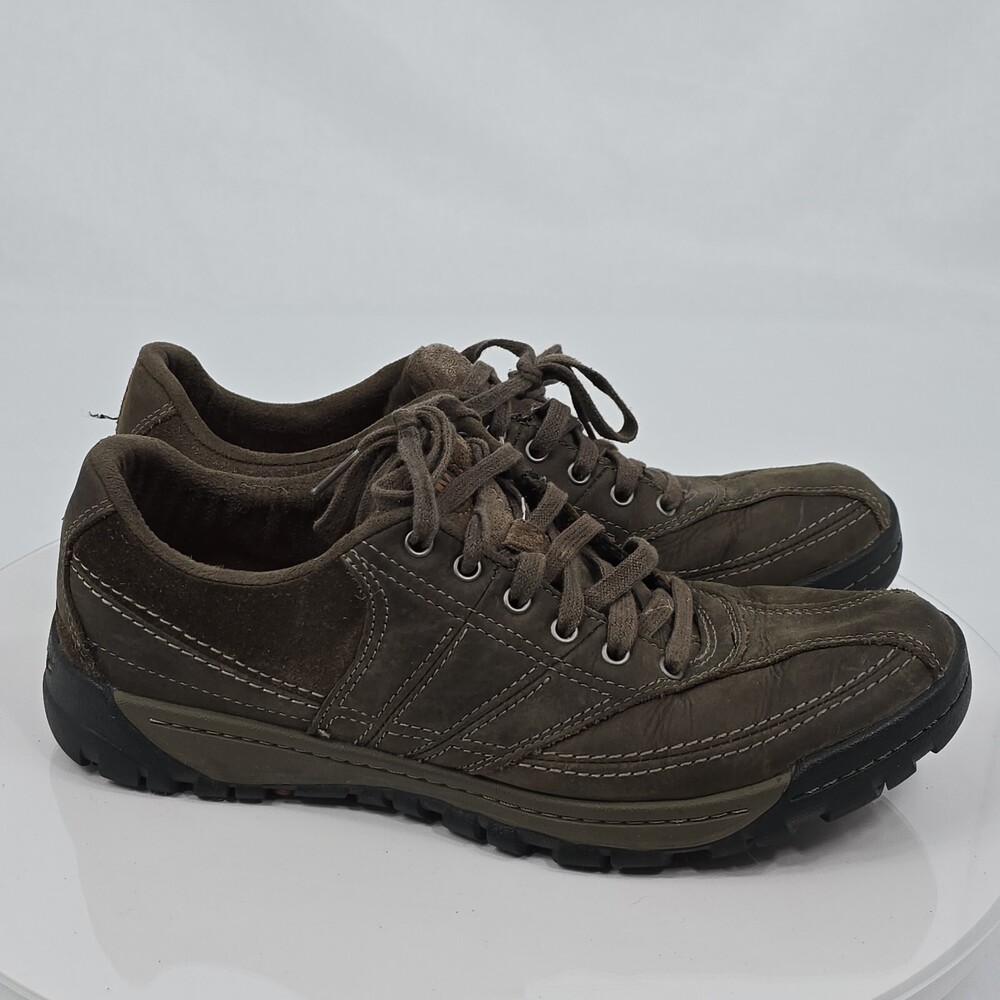 MERRELL Canteen Traveler Spin Leather Men 10 Brown Oxford Shoes J42099